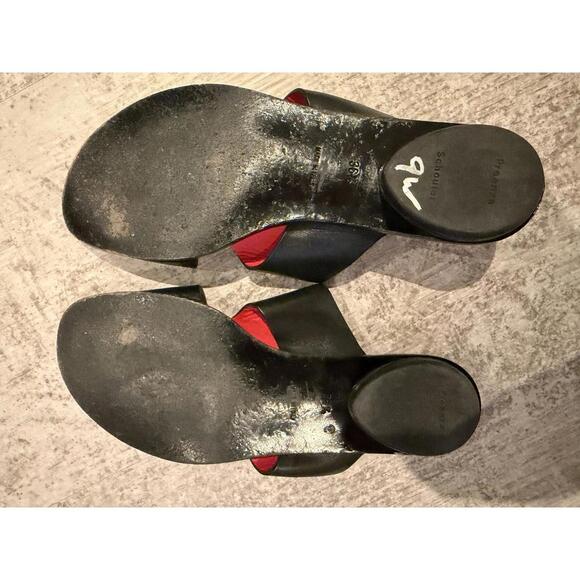 Proenza Schouler Black Leather Slide Sandals Size 36.5 - Picture 2 of 3